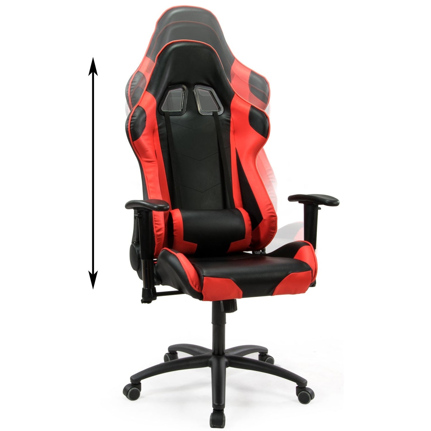 Office chair for gamer Sofotel Inferno black and red