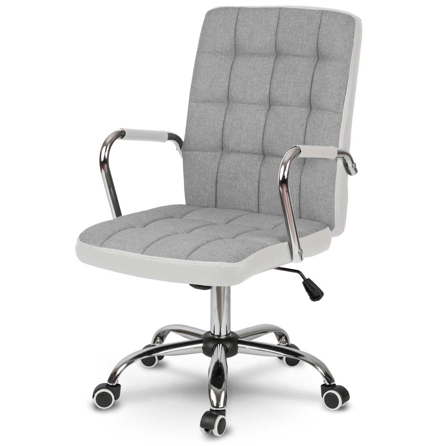 Office chair in Fabric Benton Grey/White
