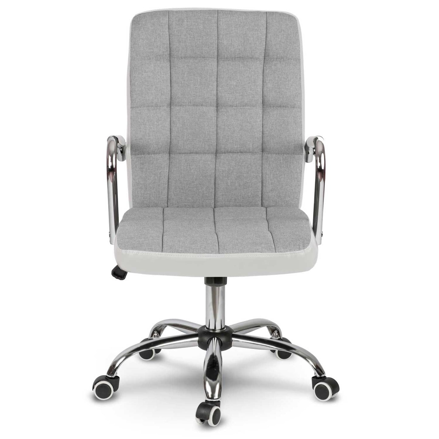 Office chair in Fabric Benton Grey/White