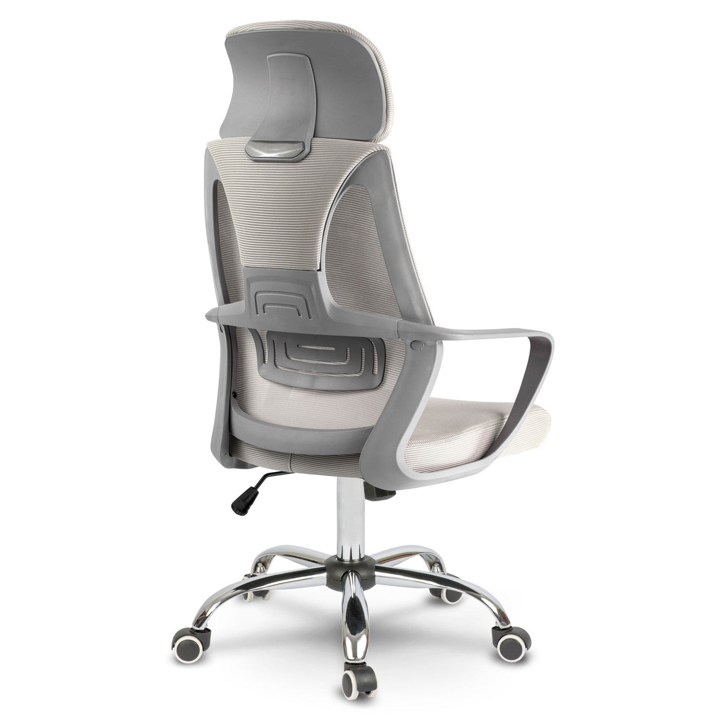 Office chair with micro mesh Praga - Light grey