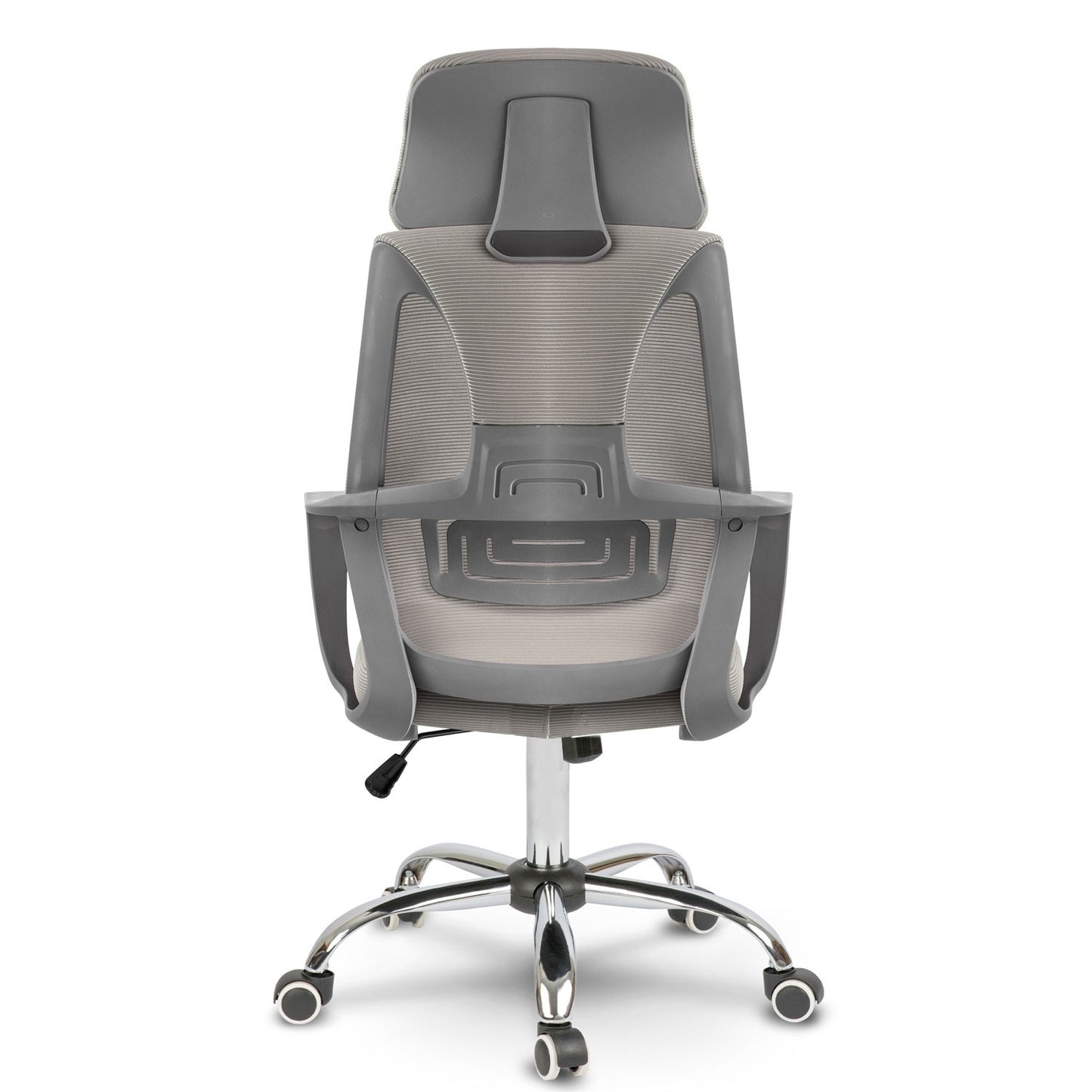 Office chair with micro mesh Praga - Light grey