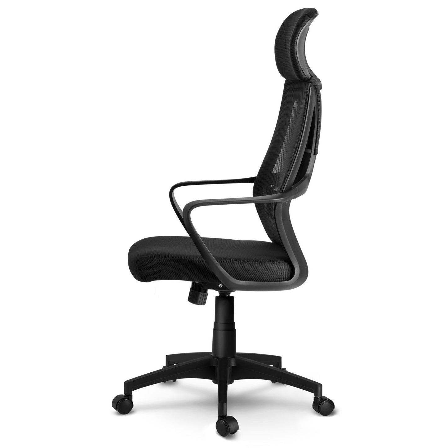Office chair with micro mesh Praga - black
