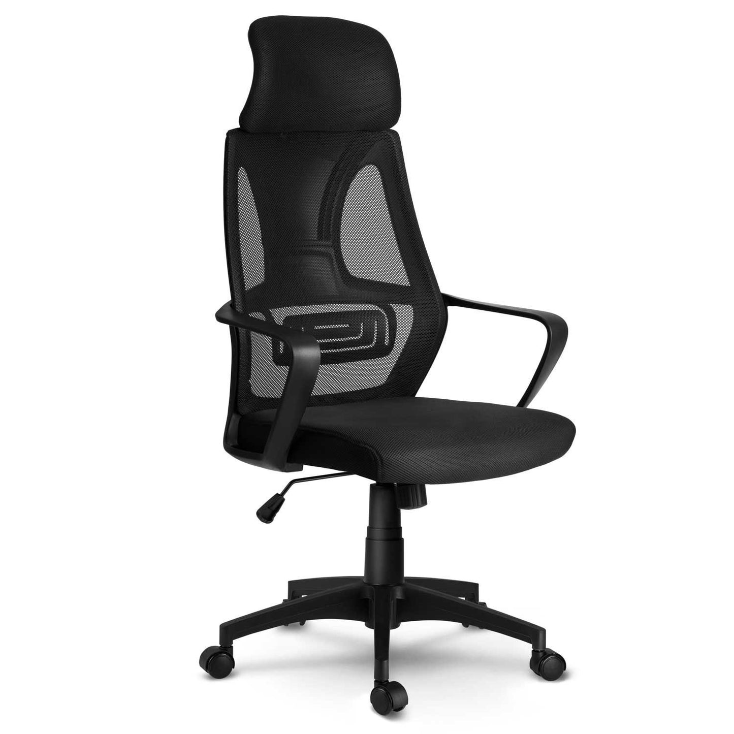 Office chair with micro mesh Praga - black