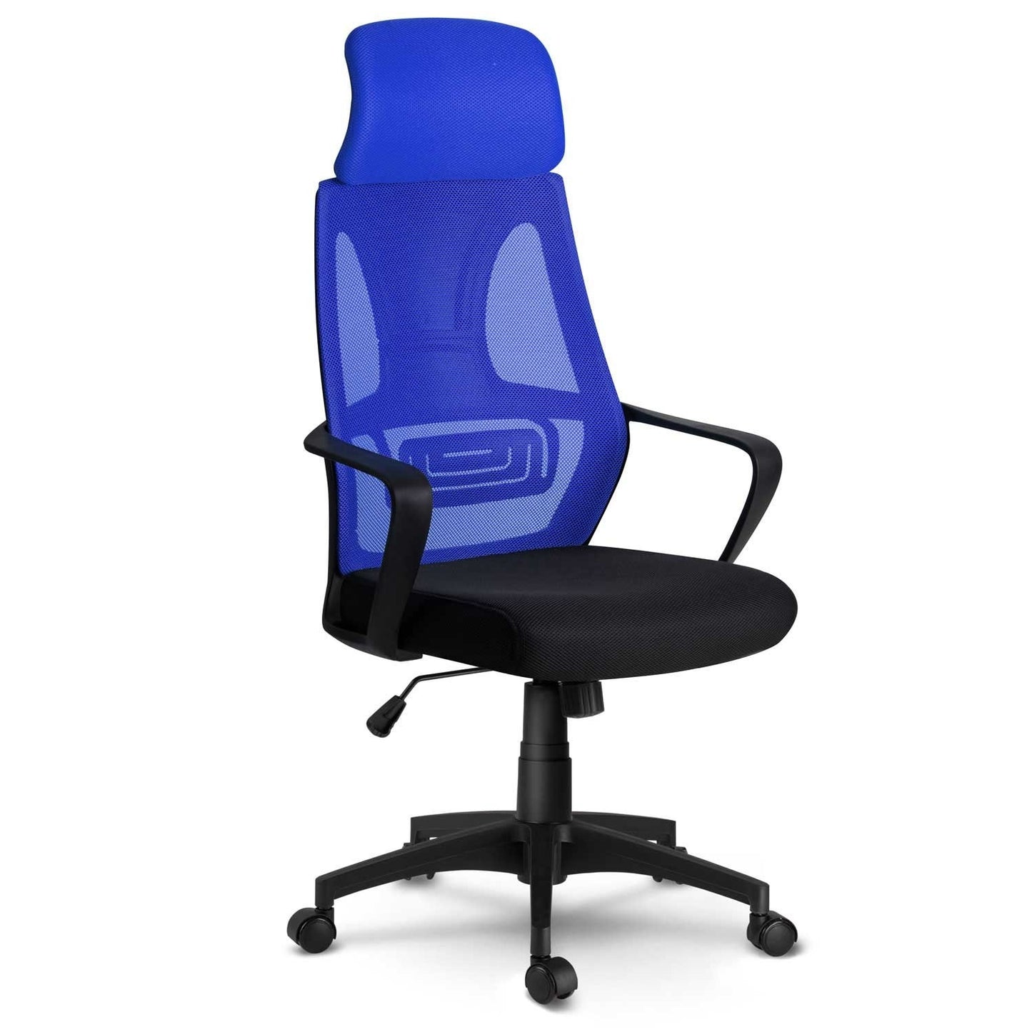 Office chair with micro mesh, Praga - blue