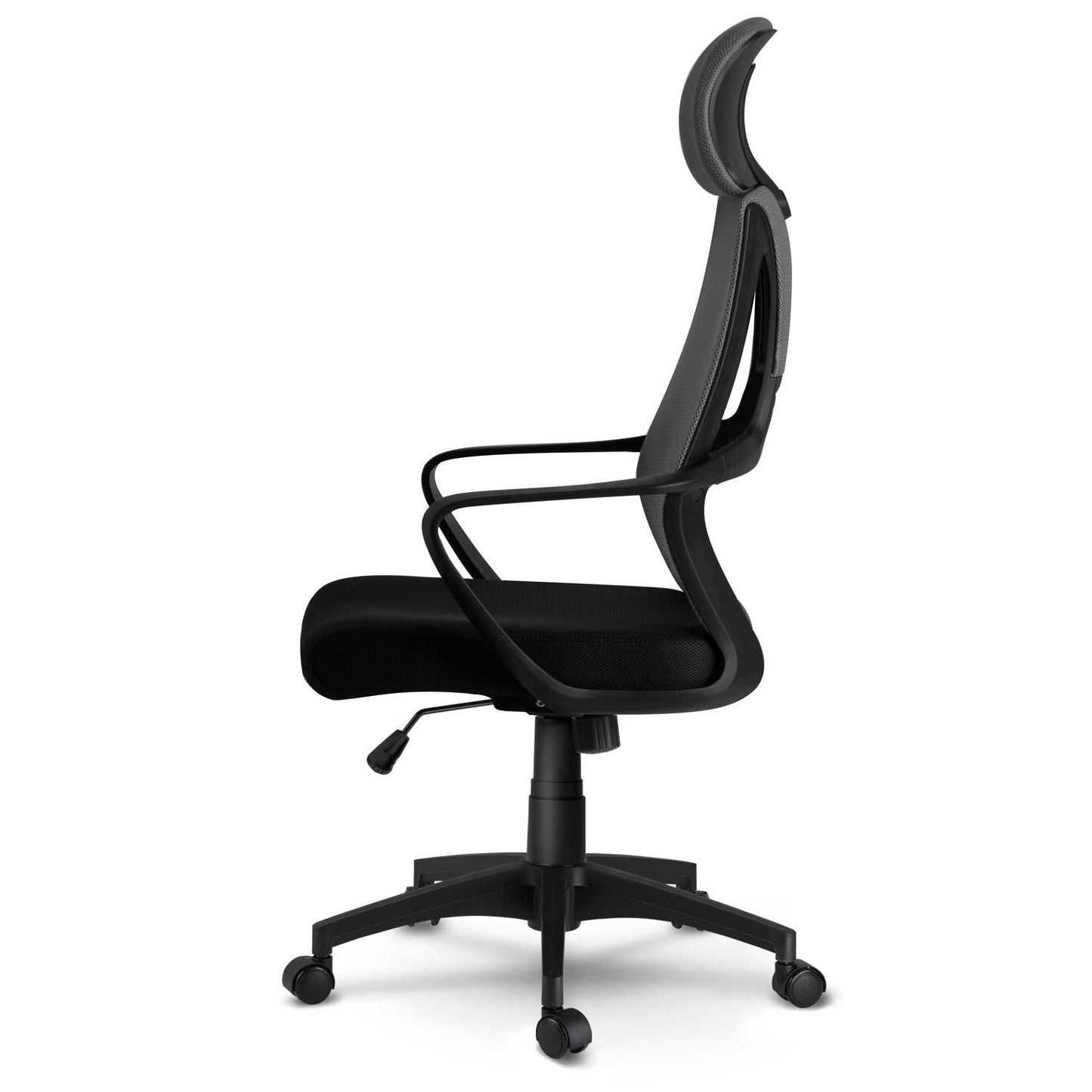 Office chair with micro mesh Praga - gray