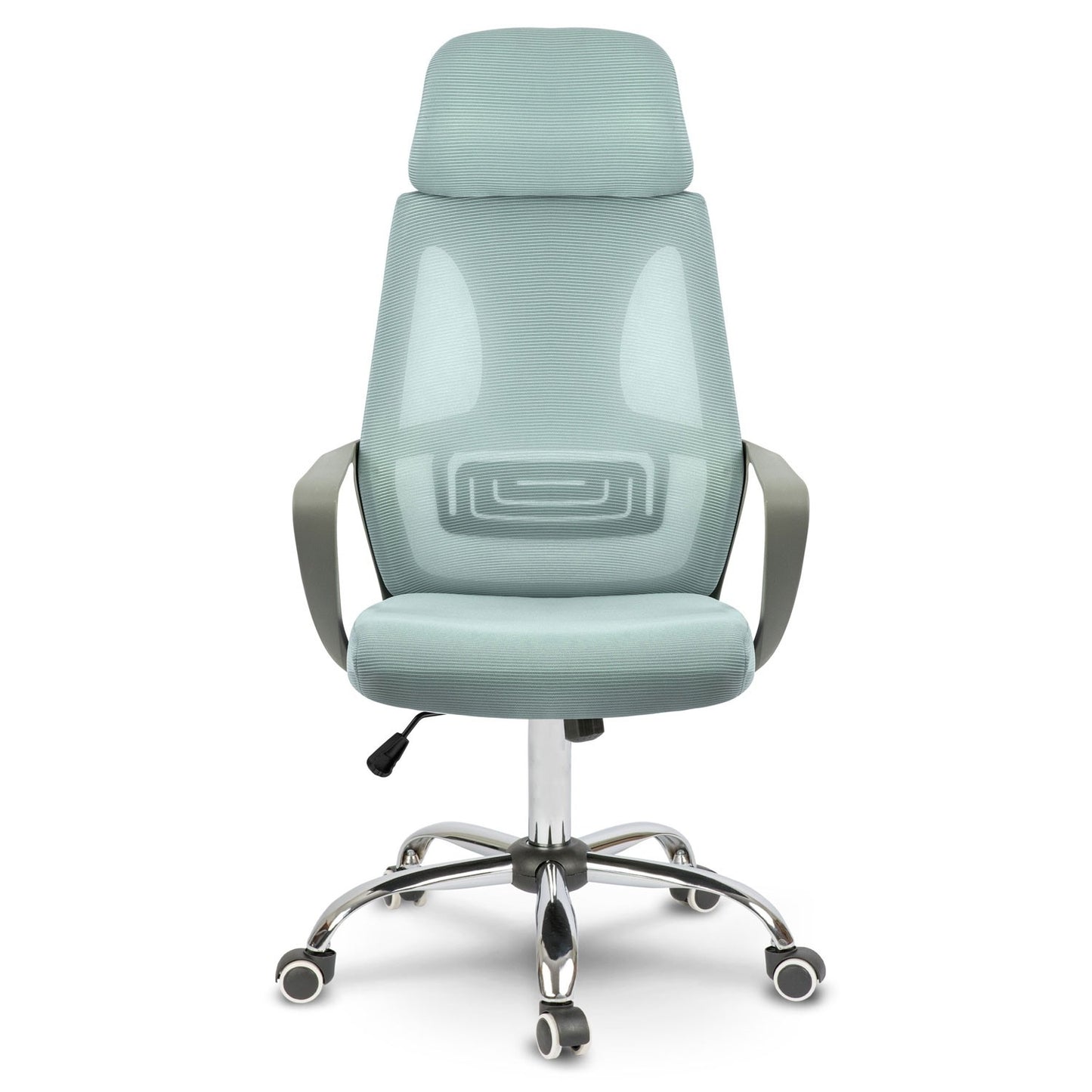 Office chair with micro mesh Praga - light blue