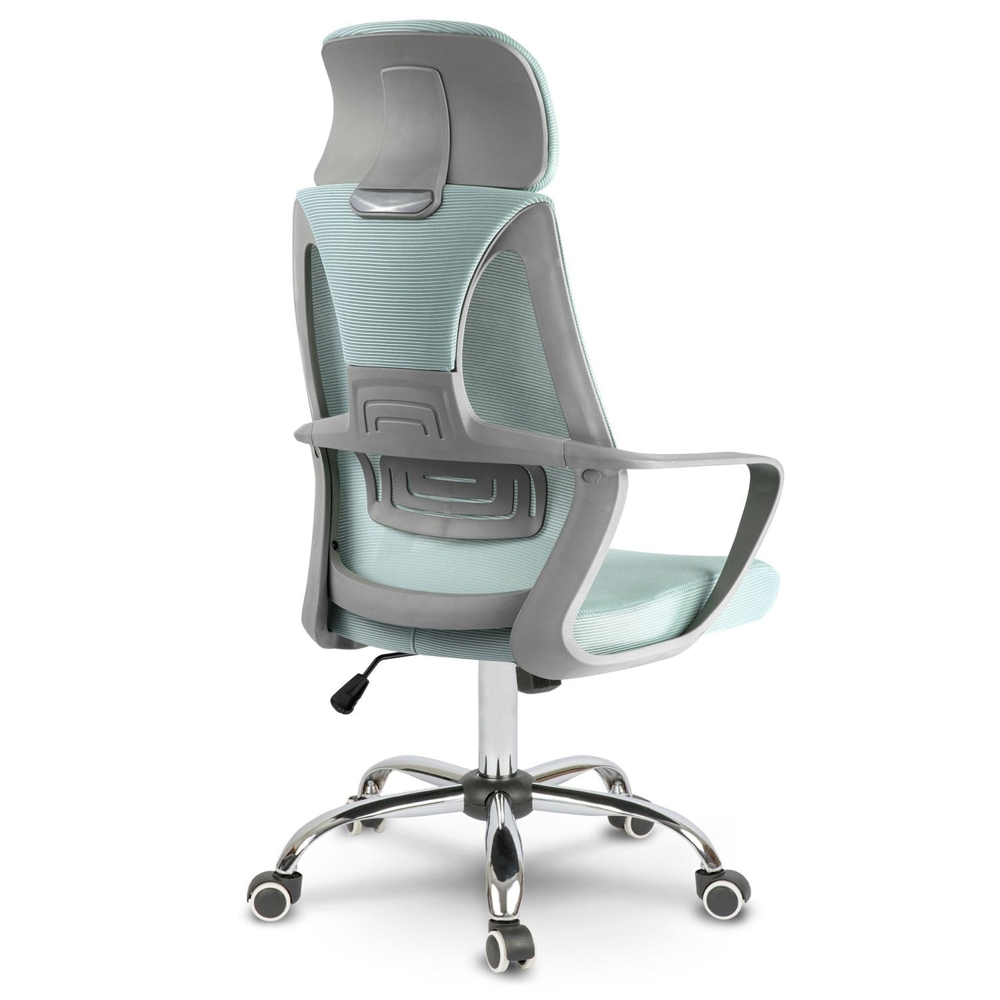 Office chair with micro mesh Praga - light blue