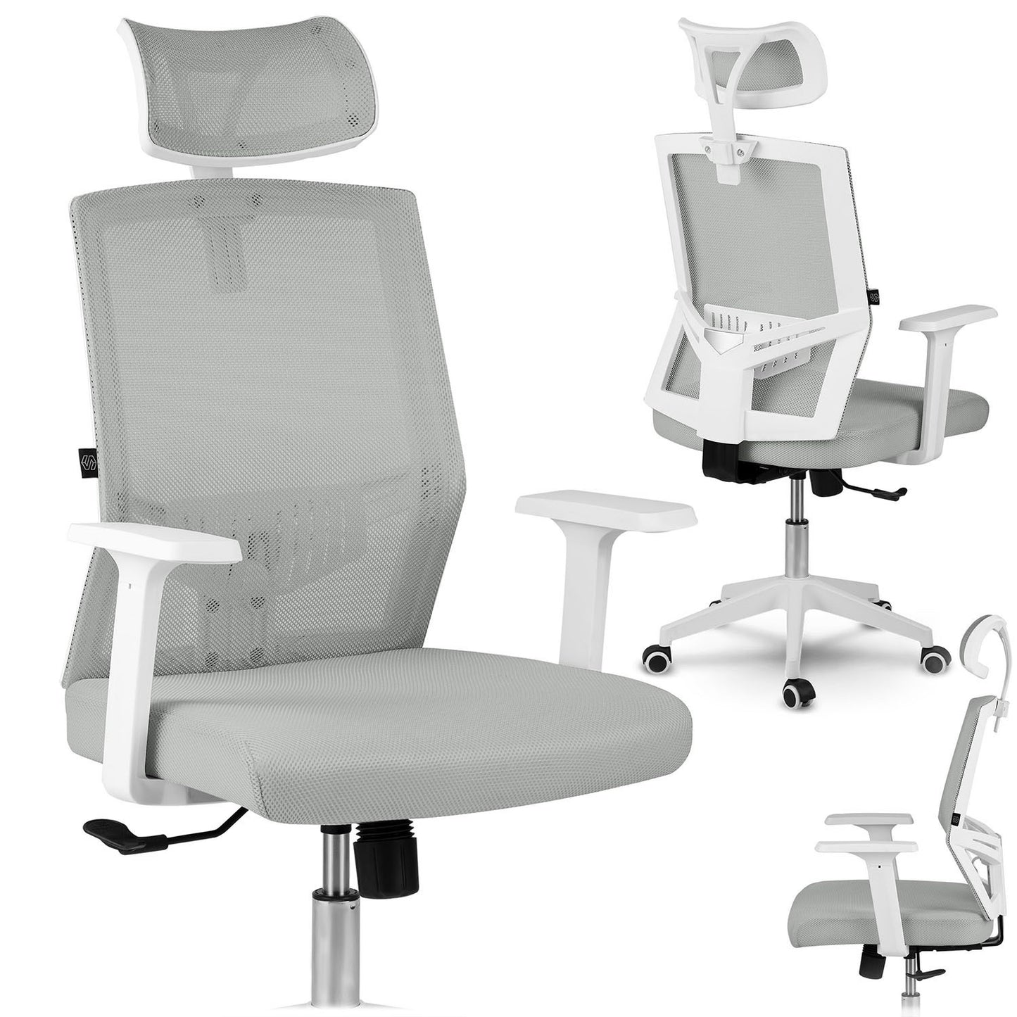 Office chair with micro mesh Sofotel Rotar gray