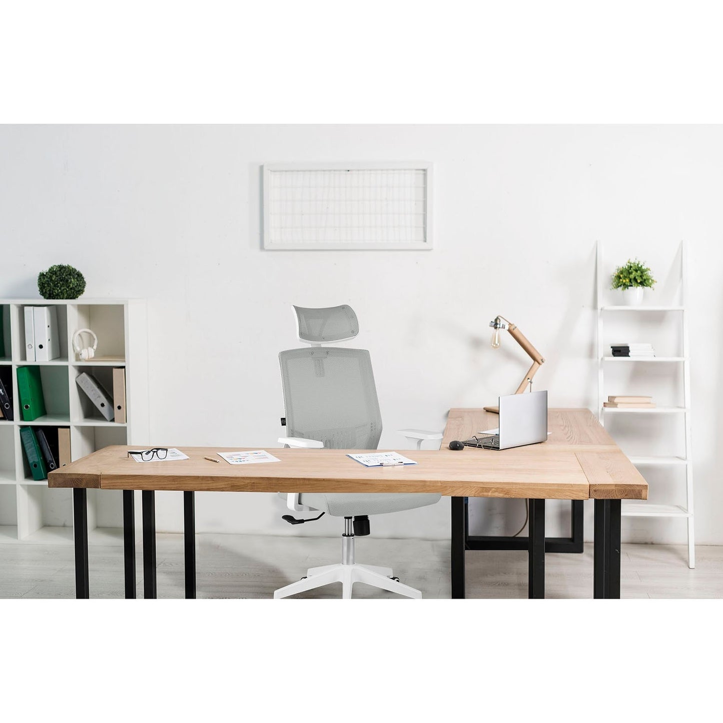 Office chair with micro mesh Sofotel Rotar gray