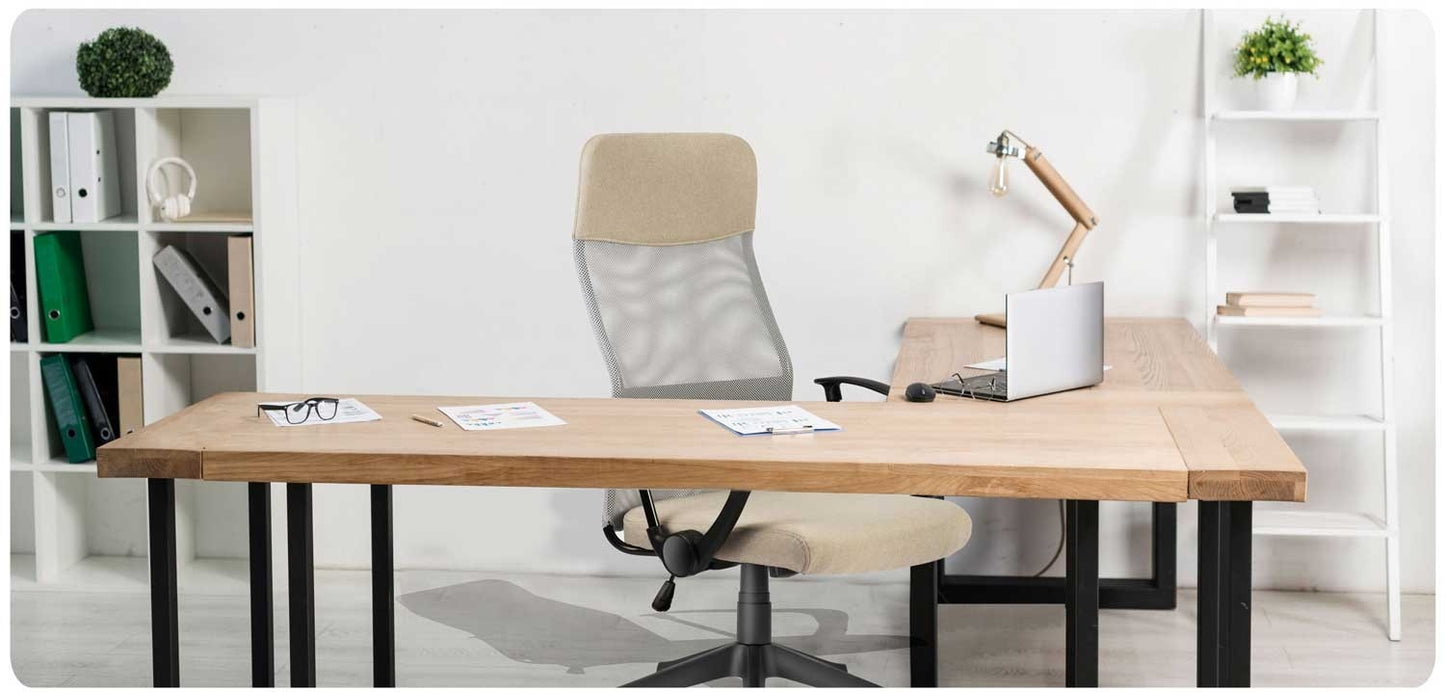 Office chair with micro mesh Sofotel Sydney beige