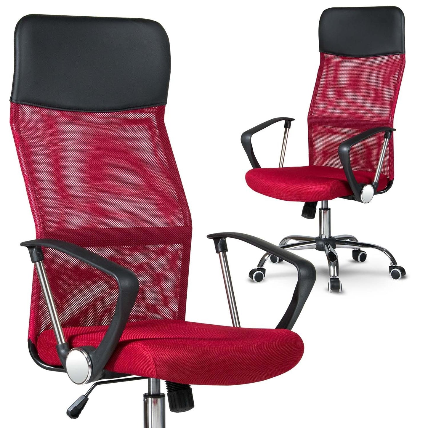 Office chair with micro mesh Sofotel Sydney red