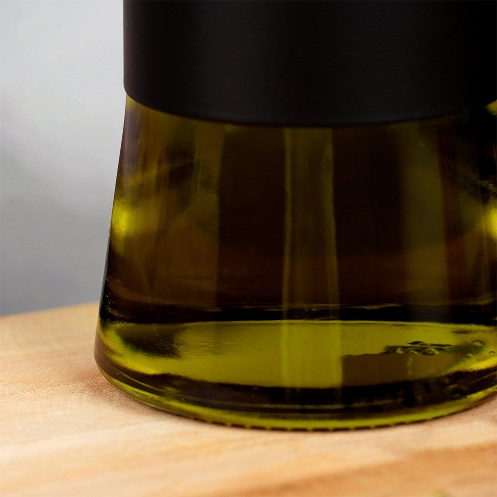 Oil and vinegar bottles, black glass, 300 ml, 2 pcs.