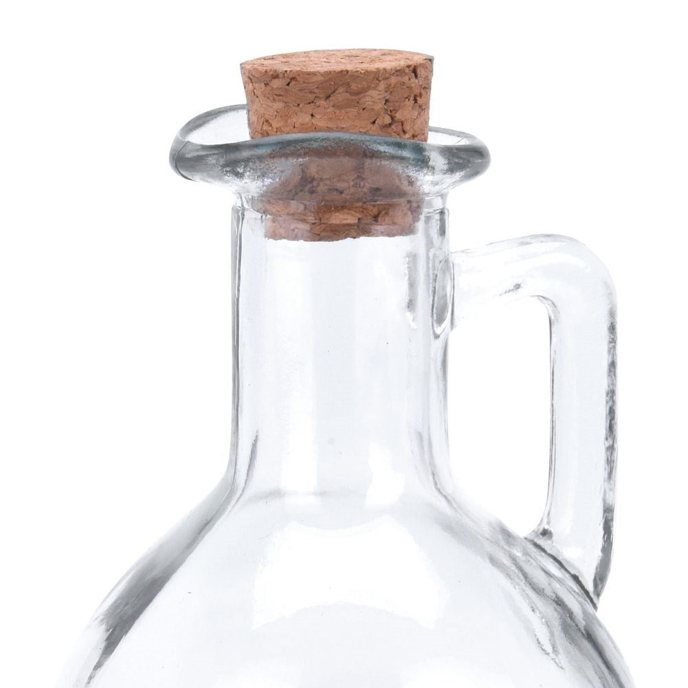 Oil bottle for serving with garlic, herbs and chilli
