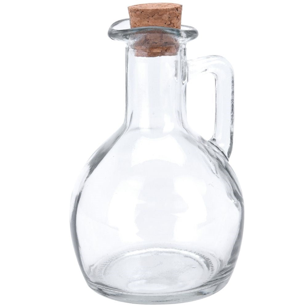 Oil bottle for serving with garlic, herbs and chilli