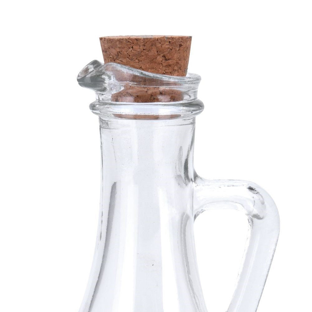 Oil bottle for serving with garlic, herbs and chilli