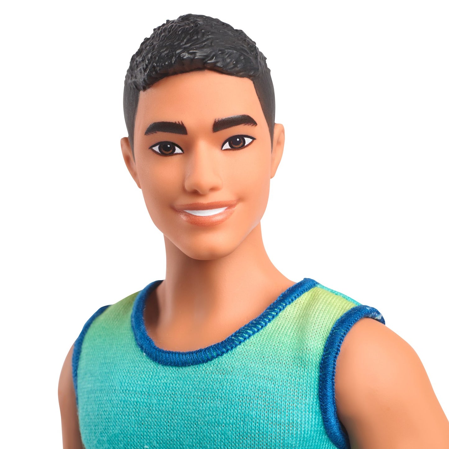 Ken Doll with Ombre Tank & Jean Shorts Set