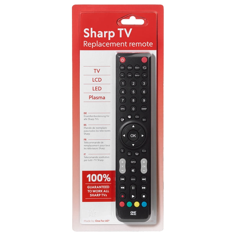 One for all urc1921 sharp remote control
