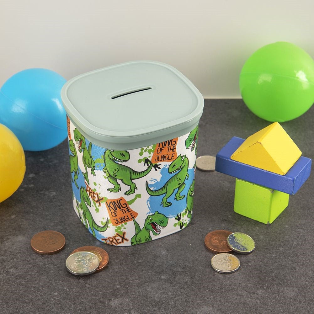 Opening piggy bank 9x9x9.5 cm
