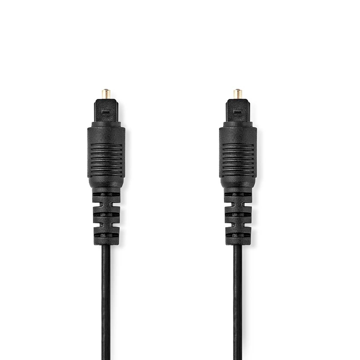 Optical audio cable | TosLink Male | TosLink Male | 10.0 m | Round | PVC | Black | Label