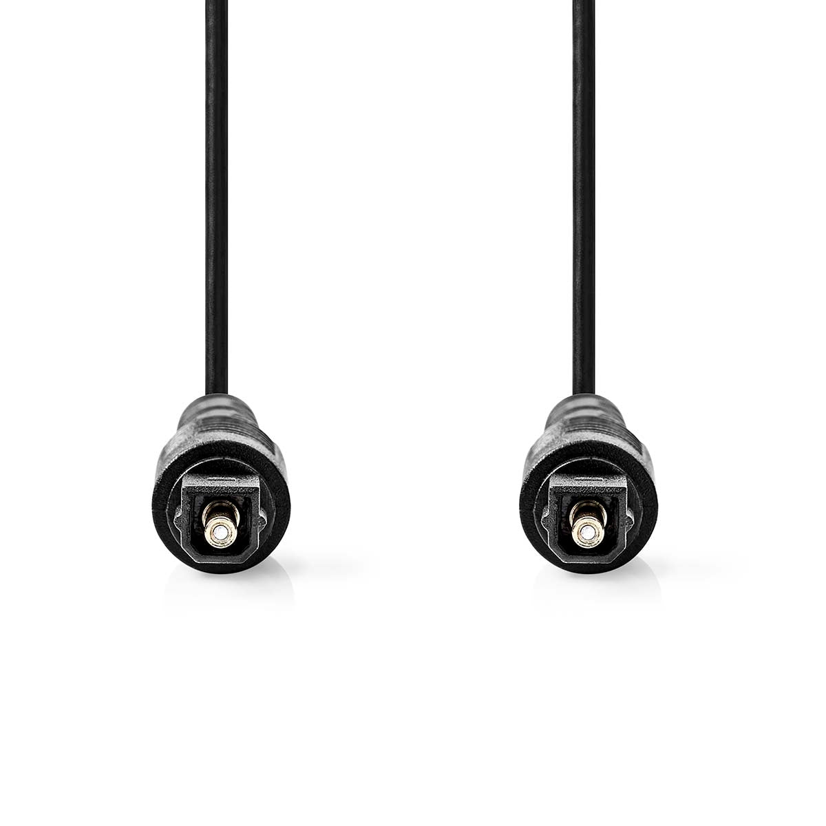 Optical audio cable | TosLink Male | TosLink Male | 3.00 m | Round | PVC | Black | Label