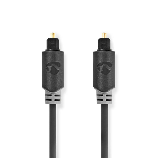 Optical audio cable | TosLink Male | TosLink Male | 5.00 m | Round | PVC | Anthracite | Box