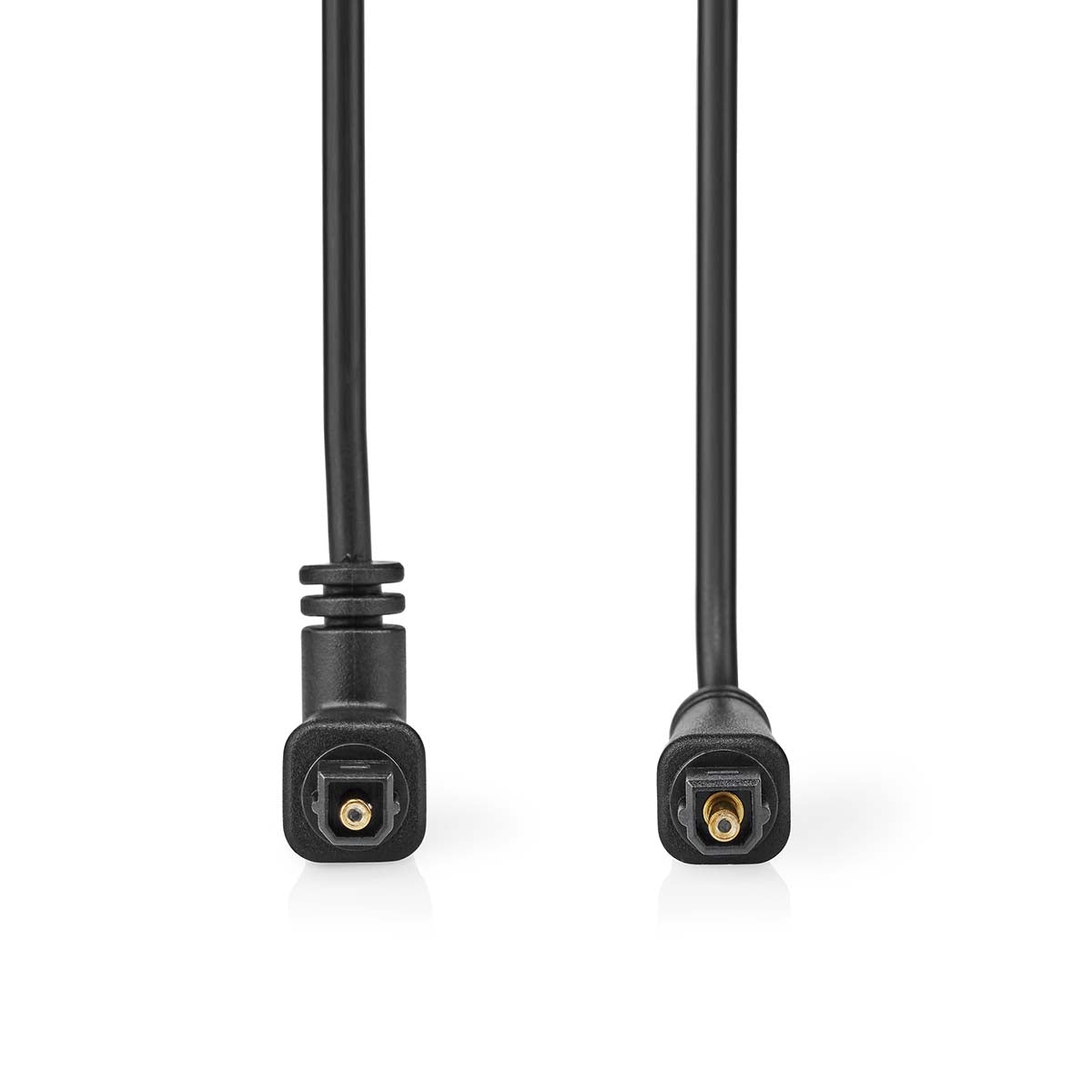 Optical audio cable | TosLink Male | TosLink Male | Rotatable | 1.00 m | Round | PVC | Black | Envelope