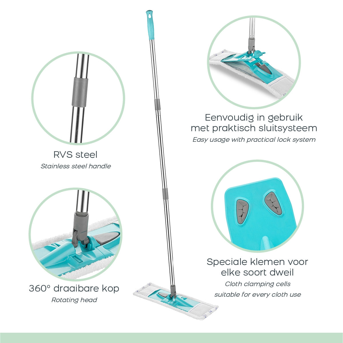Orange Donkey - Microfiber Cleaning Mop