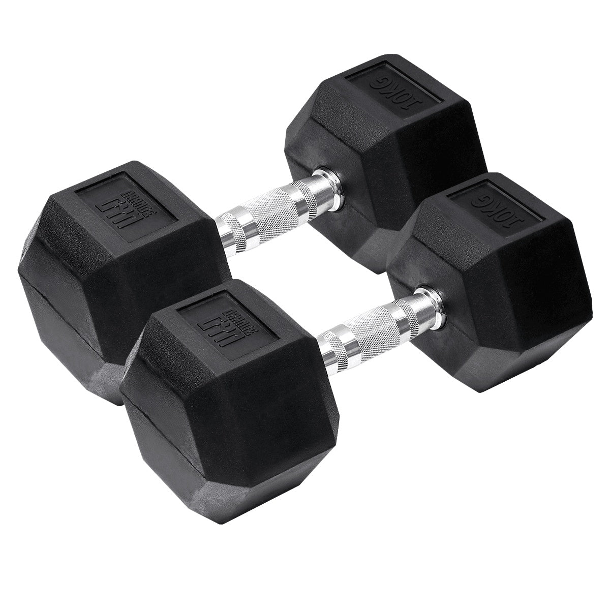 Orange Gym - Hex Dumbbell - 10kg - set of 2