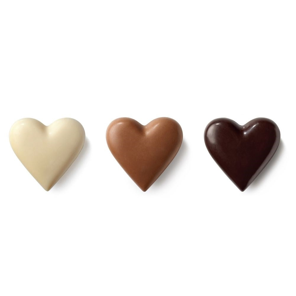 Orange Silicone Mold for Heart-Shaped Pralines