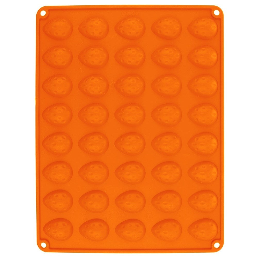 Orange Silicone Mold for Nut-Shaped Pralines