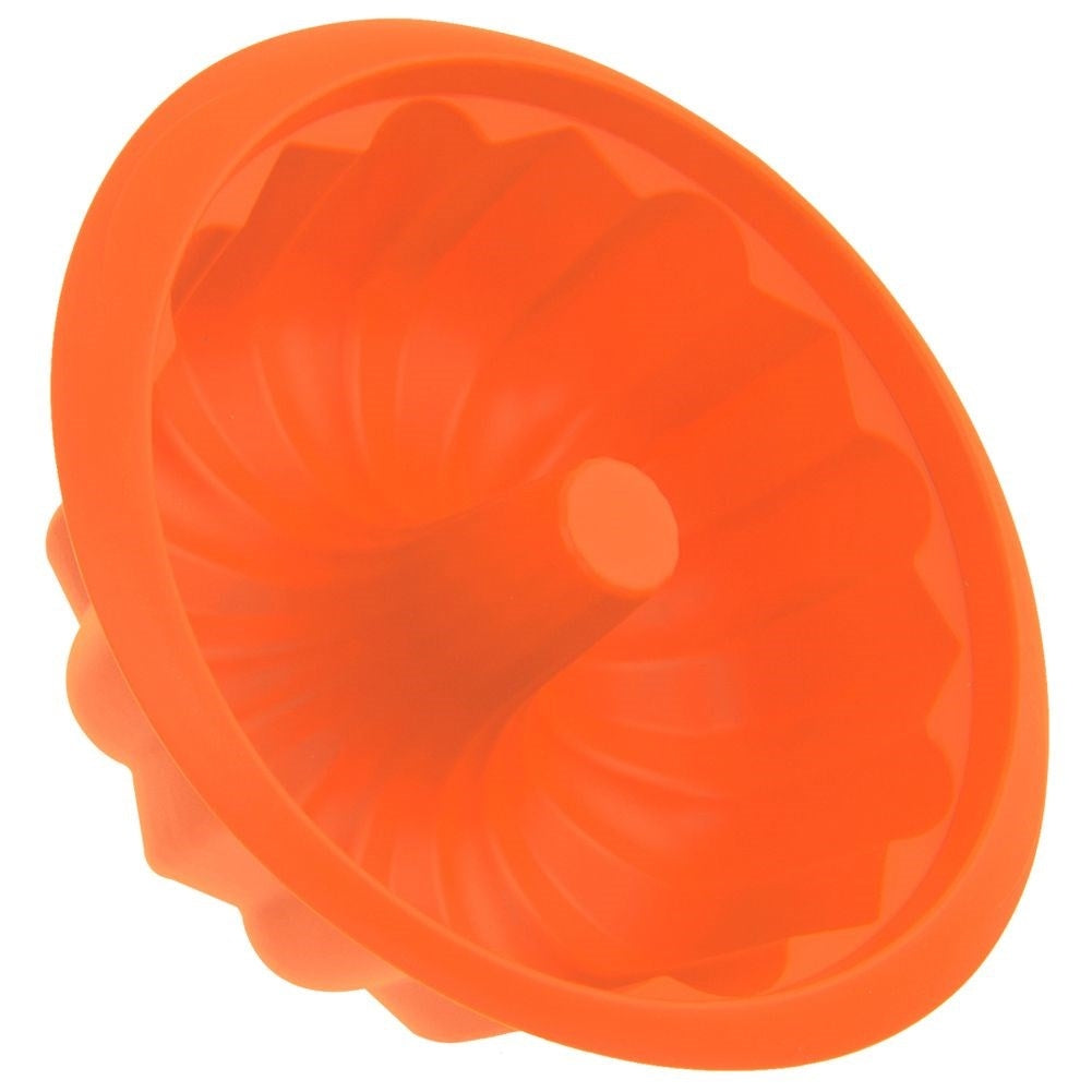 Orange Silicone mold for perfect baking and easy removal