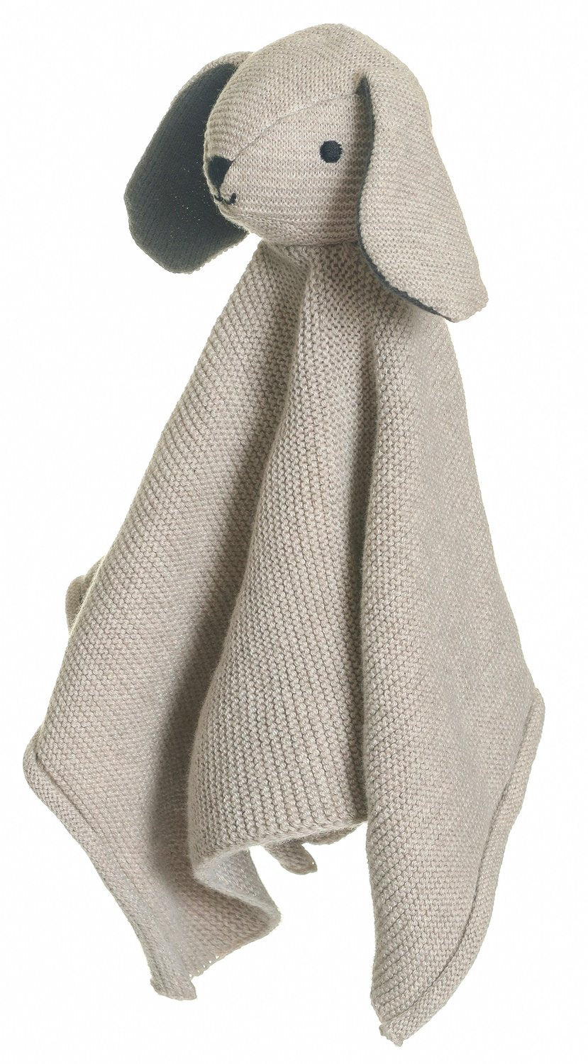 Organic Cotton Baby Comforter Dog, 27cm
