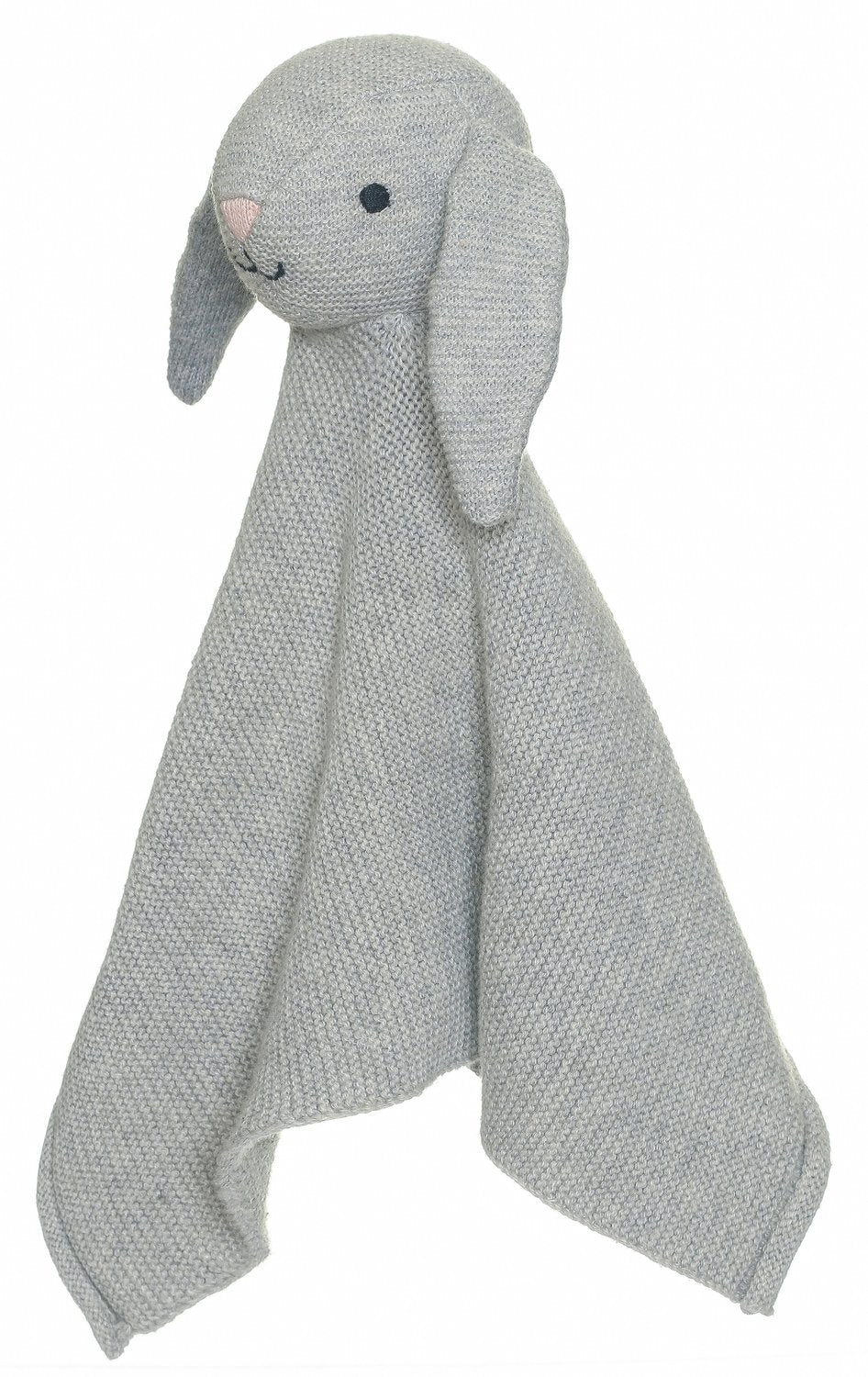 Organic Cotton Baby Comforter, Knitted Rabbit, 27cm