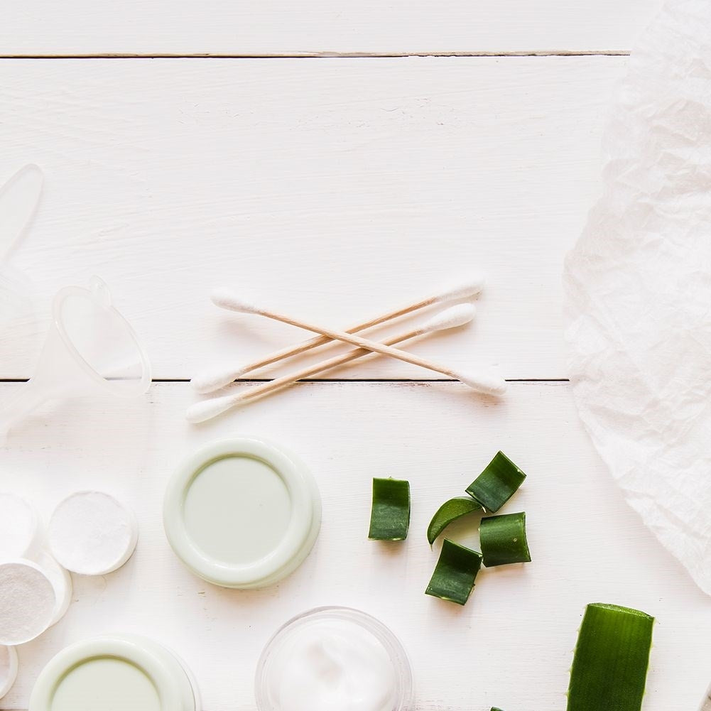 Organic bamboo cotton swabs for ear cleaning