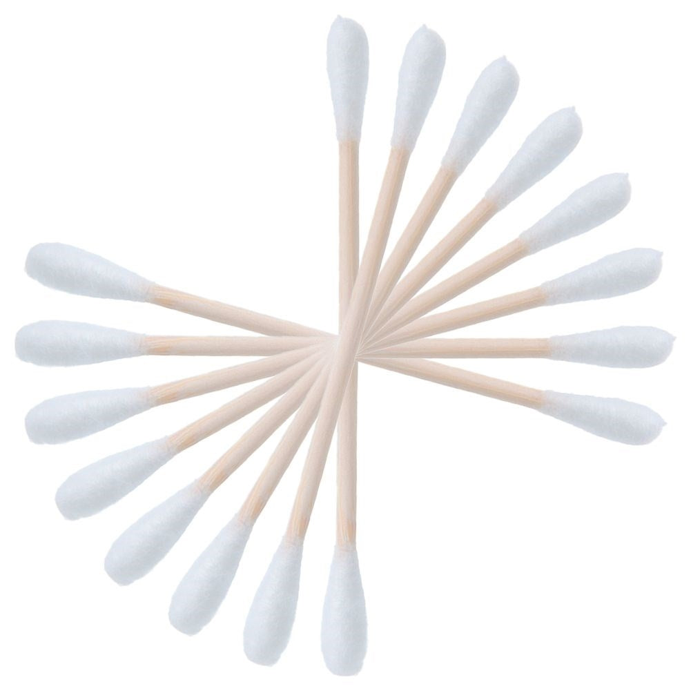 Organic bamboo cotton swabs for ear cleaning