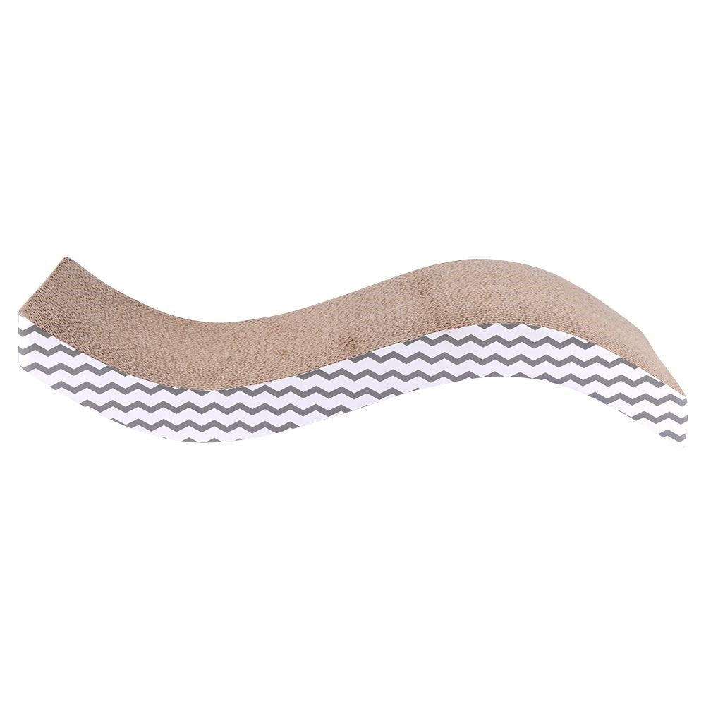 Organic scratching board with catnip, protects furniture and claws
