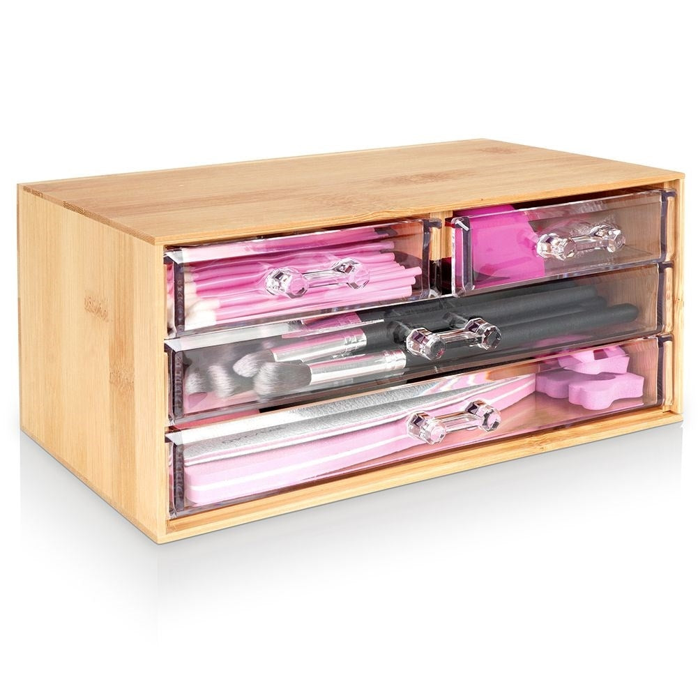 Organizer with Four Drawers on Three Levels