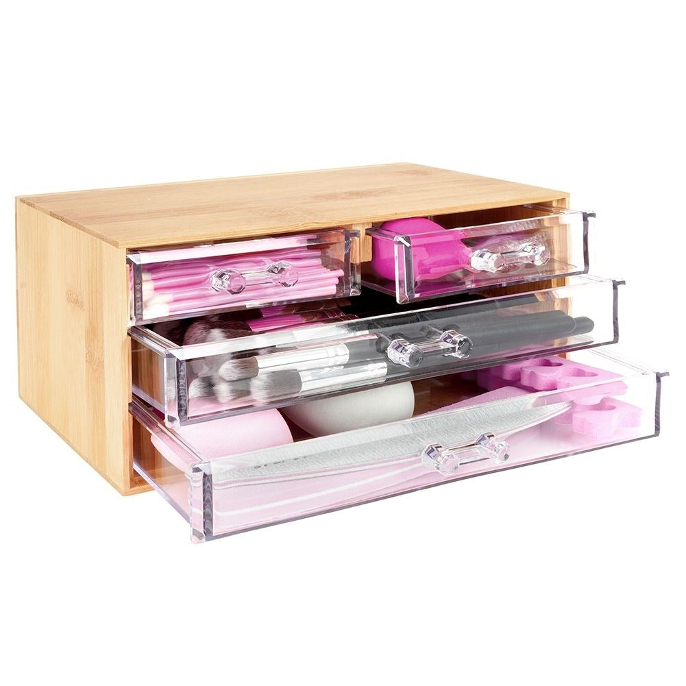 Organizer with Four Drawers on Three Levels