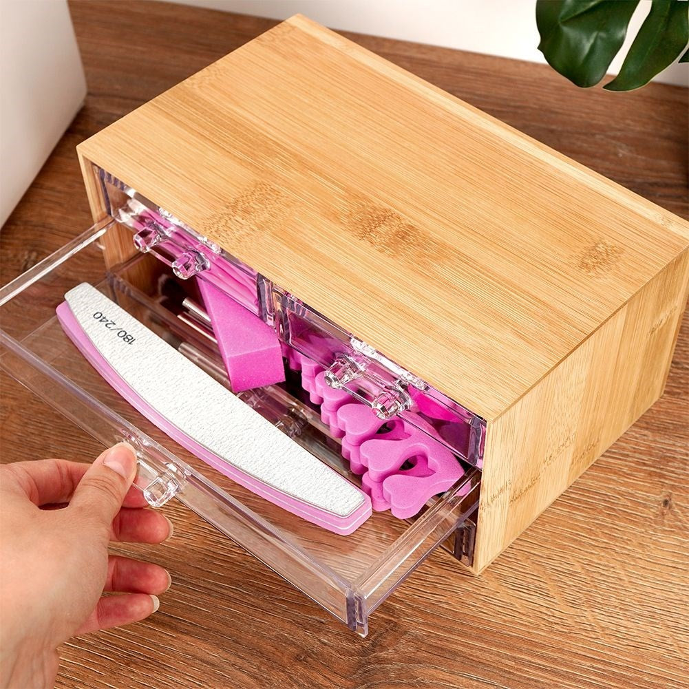 Organizer with Four Drawers on Three Levels