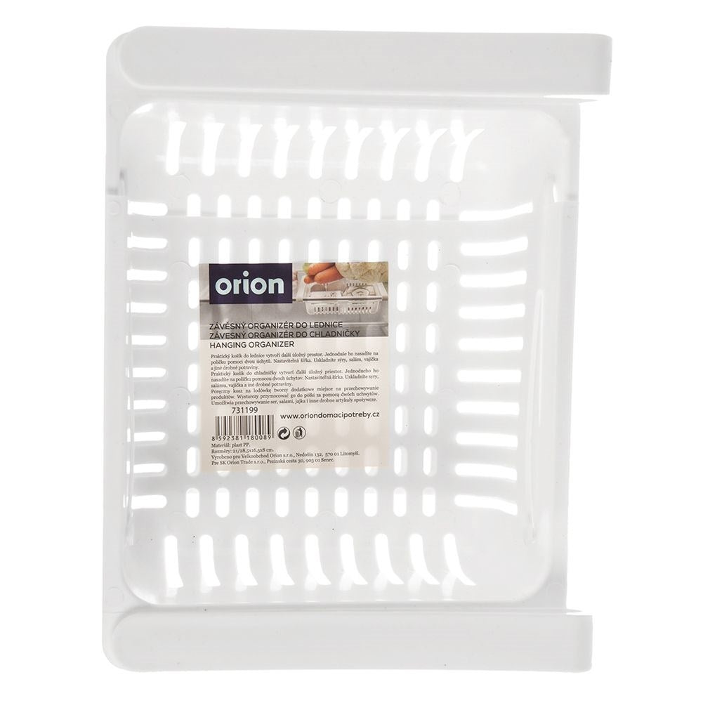 Organize the Fridge with Adjustable Hanging Shelf