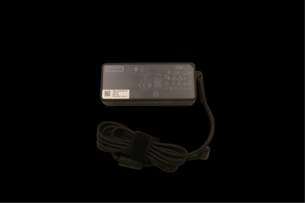 Original Lenovo AC Adapter, Round, 65W, 3P - Black