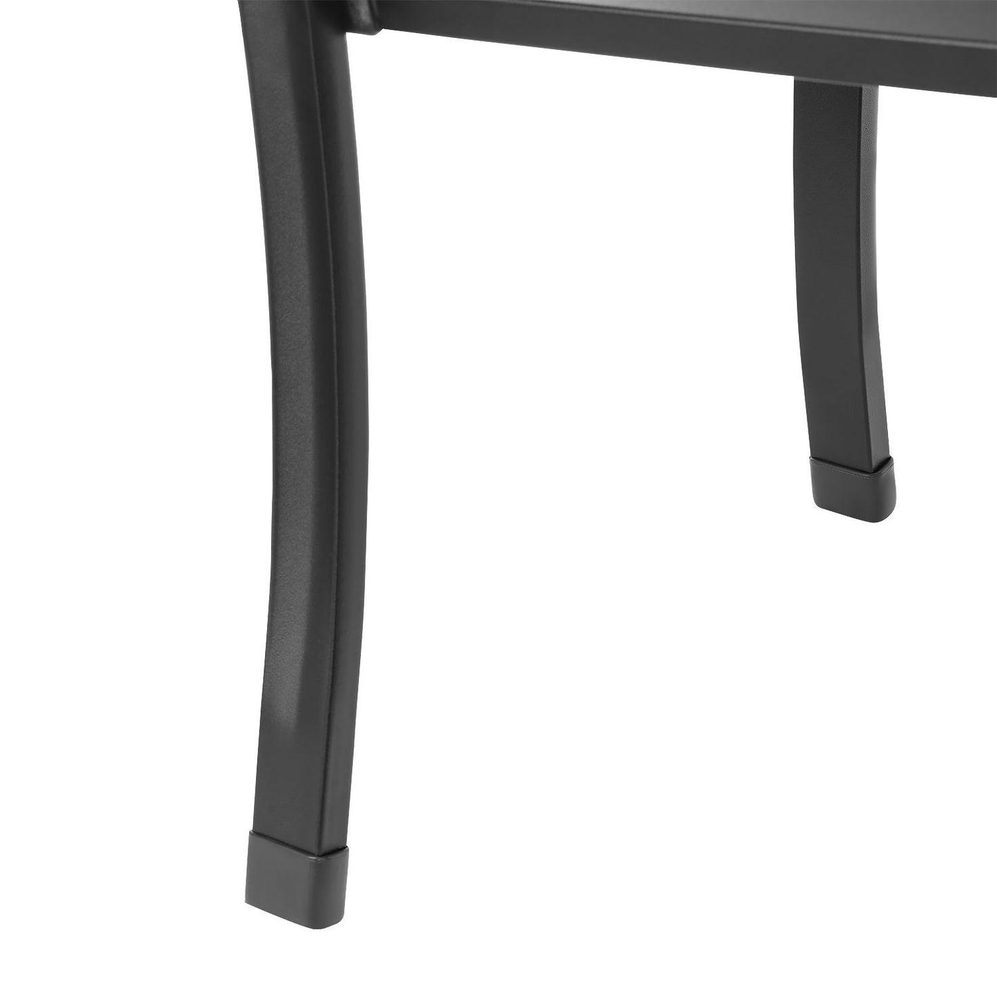Ornamental garden bench with backrest, park bench for terrace and balcony, metal construction