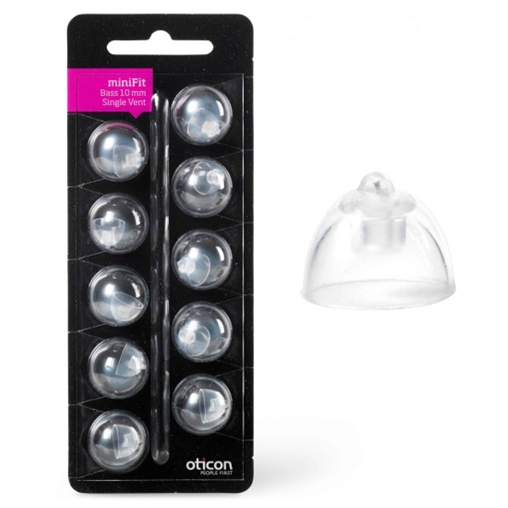 Oticon Dome Bass single minifit 10mm Model Alta/Nera (10/frp)