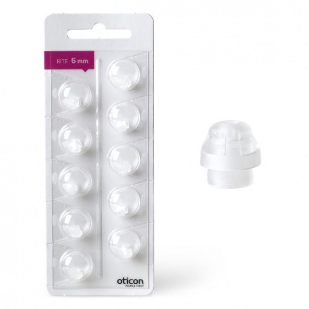 Oticon Dome Rite 6mm Model RITE/miniRITE (10/frp)