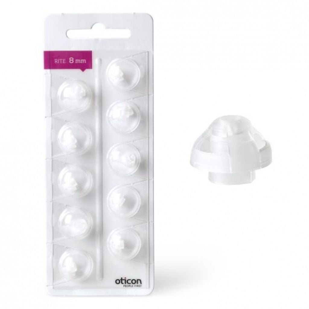 Oticon Dome Rite 8mm Model RITE/miniRITE (10/frp)