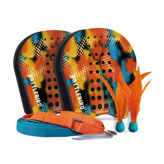 Outdoor BattleBird Game Set – 2 Paddles, 2 Birdies