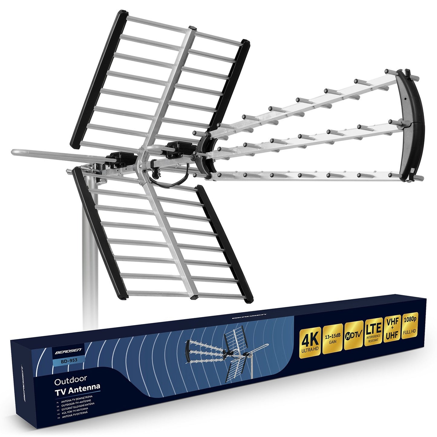 Outdoor Directional TV Antenna Ultra HD 4K