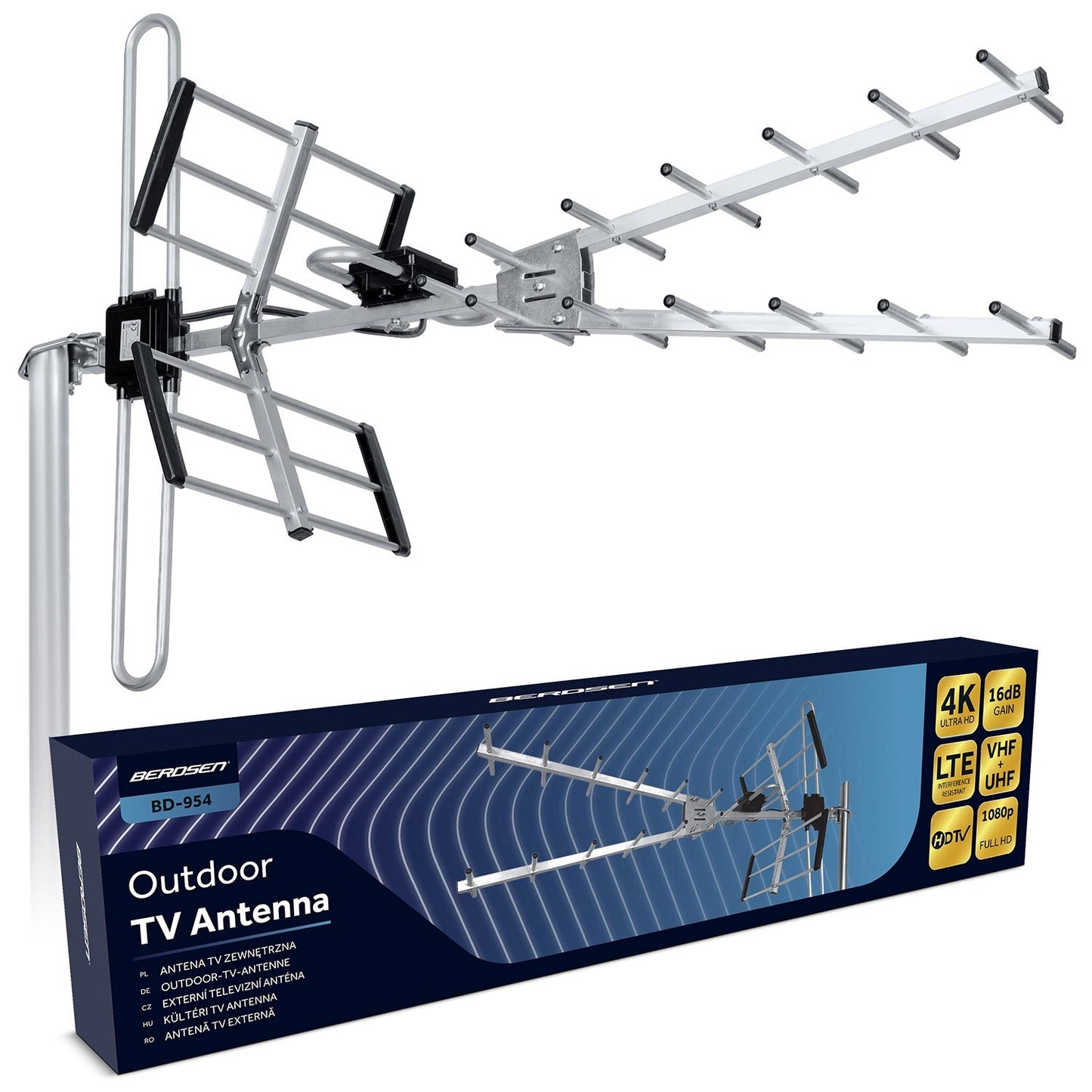 Outdoor Directional TV Antenna Ultra HD 4K