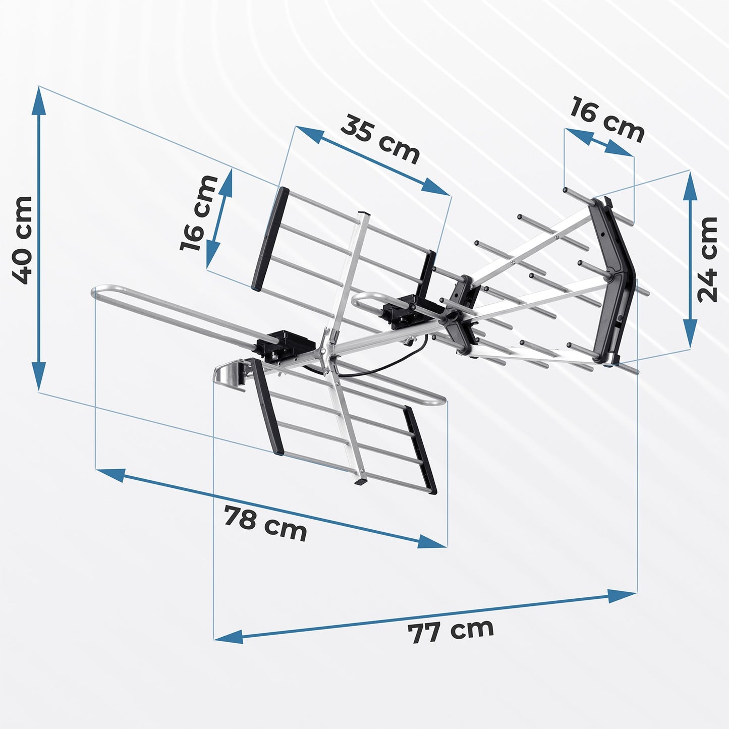Outdoor Directional TV Antenna Ultra HD 4K