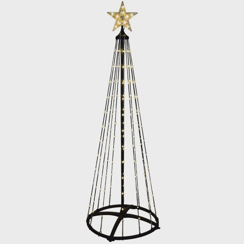 Outdoor LED Christmas Cone Tree, 3m, 550 Lights, Remote